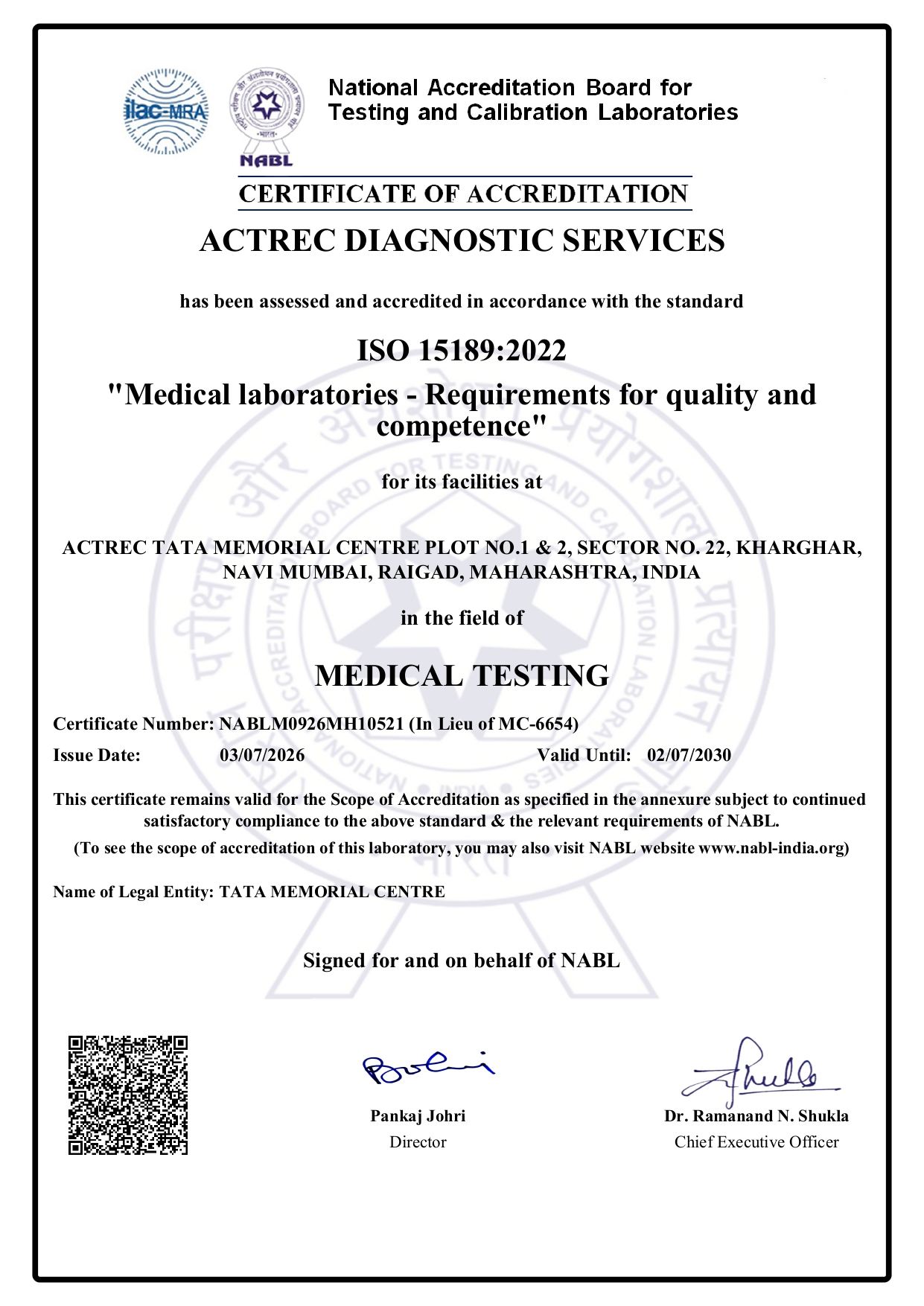 Accreditation